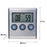 Kitchen food thermometer with timer
